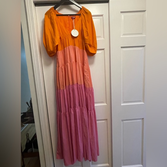 STAUD Multicolor Tiered Maxi Dress - Picture 2 of 4